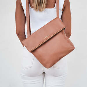 Duffle&Co: The Zahra Bag - Blush/Light Tan