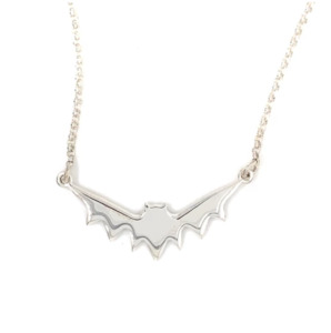 Womenswear: Wicken: Baby Bat Pendant - Silver