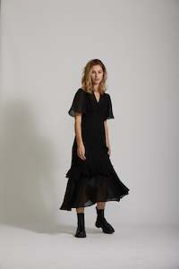 Womenswear: Lexi Dress - Black Chiffon