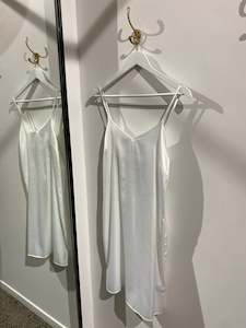 Womenswear: Satin Slip - White