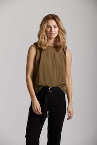 Womenswear: Shoulder Tee - Forest