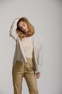 Womenswear: Sam Shirt - Taupe Stripe