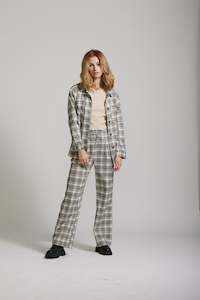 Womenswear: Stella Shacket - Grey Plaid print