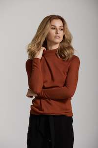 Womenswear: Turtle Neck - Rust