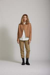 Womenswear: Zip Coat - Camel