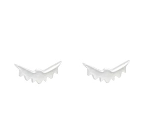 Womenswear: Wicken: Baby Bat Earrings - Silver