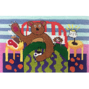 Needlepoint Postcards: Bear With Me