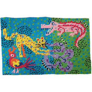 Needlepoint Postcards: In the Jungle