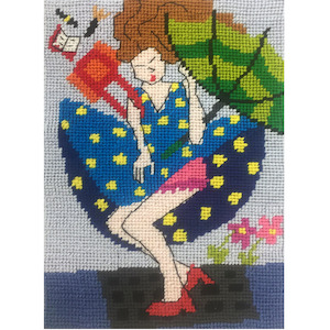 Needlepoint Postcards: You Blew Me Away