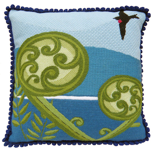 Needlepoint Cushions: Koru Fern Needlepoint Cushion Kit