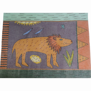 Lion Needlepoint Cushion Kit