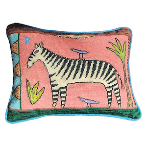 Zebra Needlepoint Cushion Kit