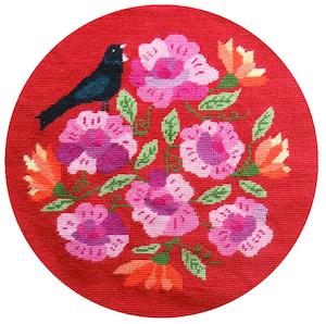 Tui and the Roses Footstool