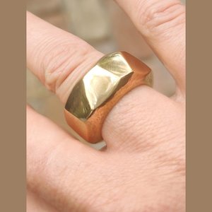 Organic Bronze Ring for His or Her