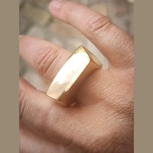 Irregular Organic Bronze Ring for His or Her