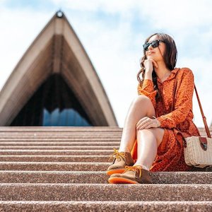 Lace Up Desert Boot - Orange Veldskoen