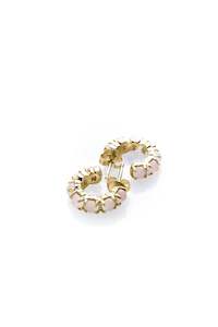 Halo Cluster Earring - Gold Plated