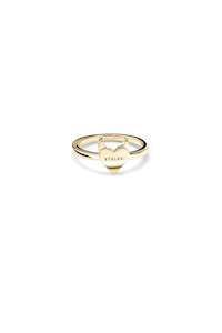 Sinister Heart Ring - Gold Plated