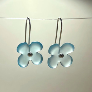 exclude-review: Hydrangea Flower Earring Seconds