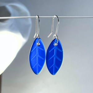 Glass Leaf Earrings Seconds