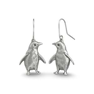 Penguin Earrings Silver