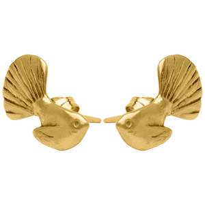 Gold Fantail Studs