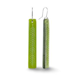 Rimu Leaf Drop Earrings