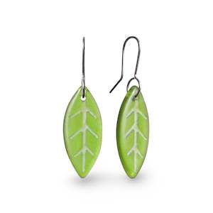 Leaf Designs 20 Off Use Code Leaf20: Glass Leaf Earrings