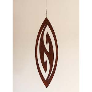 Gifts Under 99: Fish Hook Corten Spinning Garden Art