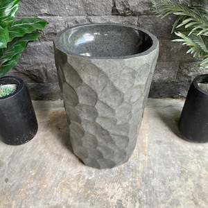 Bathroom sinks: Natural Pedestal Stone Basin 91cm x 55cm x 45cm (2520)