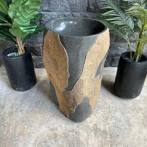 Bathroom sinks: Natural Stone Pedestal Basin 90cm x 59cm x 50cm (2522)