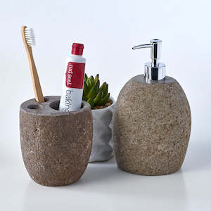 Luxury 2 Piece Raw Stone Bathroom Set