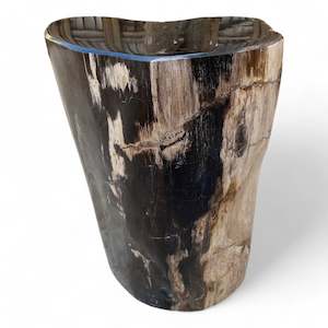 Luxury Petrified Wood Stool 28cm x 19cm x 39cm (2930)