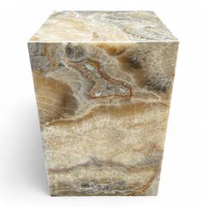 Luxury Onyx Side Table 45cm x 30cm x 30cm Height (2903)