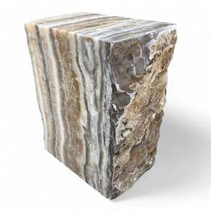 Luxury Solid Onyx Side Table 45cm Height x 39cm x 20.5cm (2906)