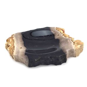 Luxurious Petrified Wood Tray Or Soap Dish 16cm x 11cm (1798)