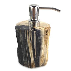 Luxury Petrified Wood Soap & Lotion Dispenser 100mL (1754)