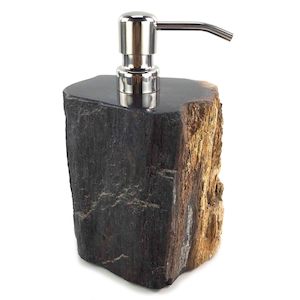 Luxury Petrified Wood Soap & Lotion Dispenser 180mL (1741)