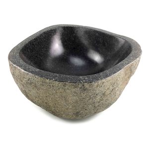 Organic Stone Bowl 33cm x 32cm x 15cm (1727)