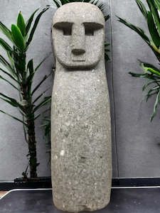 Sumba Statue Primitive Hand Carved Stone Sculpture 80cm Height (2699)