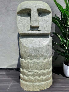 Sumba Statue Primitive Hand Carved Stone Sculpture 60cm Height (2707)