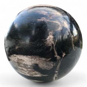 Petrified Wood Natural Home Decor Ball 8cm Diametre (2952)