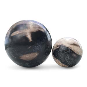 Petrified Wood Natural Home Decor Ball Set (2947)