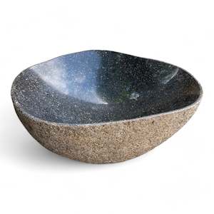 Luxury Stone Bowl 33cm x 25.5cm x 13/12.5cm (2786)