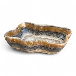 Onyx Stone Luxury Ornamental Bowl 39cm x 36cm x 13/12cm (2898)