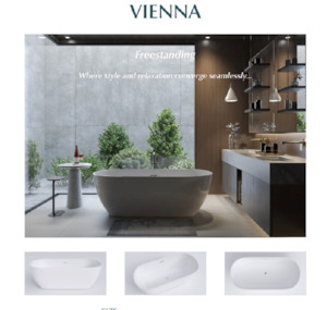 Bathroom and toilet fittings - wholesaling: Vienna 1400/1500/1690/1700 - Freestanding Acrylic Bath