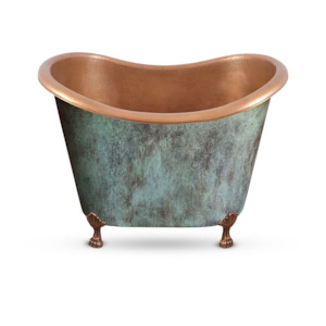 The Copper Bath Tub - Hammered Slipper Clawfoot Patina 1220mm -CB5080-D49