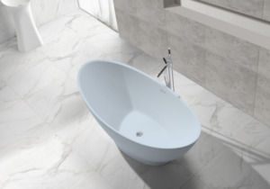 Bathroom and toilet fittings - wholesaling: Oversized Sky Blue Stone Bath - 1865mm - B051