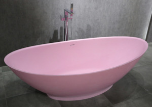 Bathroom and toilet fittings - wholesaling: Star Pink Stone Bath - 1865mm - B051