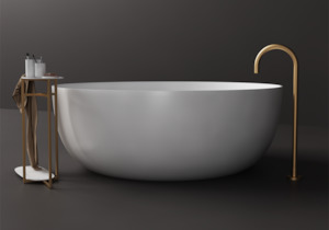 Silvia Round Stone Bath - 1500mm - ST13 1500